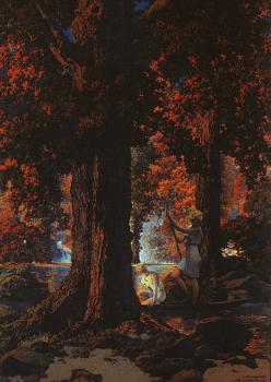 Maxfield Parrish : Golden Hours Autumn